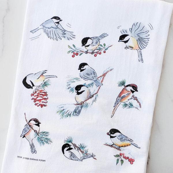 Chickadees Flour Sack Towel